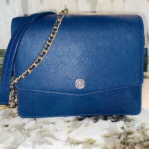 Tory Burch Navy Cross Body Bag
